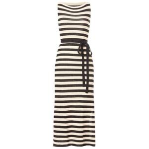 Jason Wu X RTR Striped Knit Dress in Black/Cream, Size S